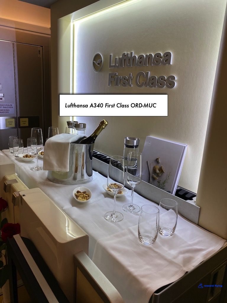 Lufthansa A340-600 First Class ORD-MUC — Reward Flying